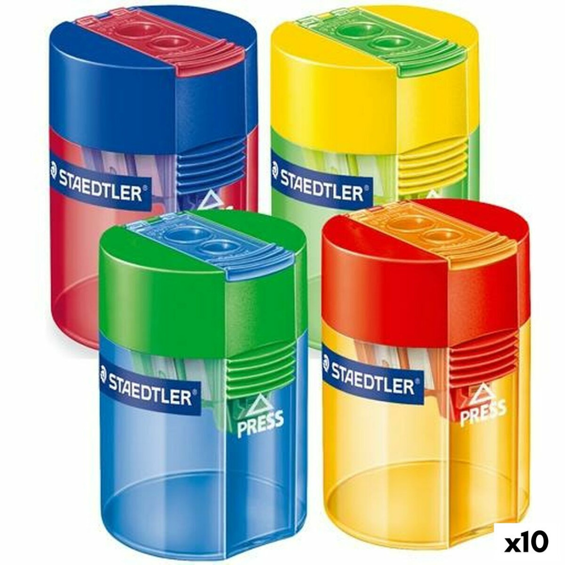 Drožtukas Staedtler Spalvotas Su rezervuaru Plastmasinis (10 vnt.)