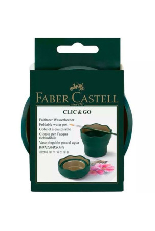 Stiklas Faber-Castell Clic & Go Sulankstomas Tamsiai žalia 6 Dalys