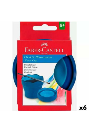 Stiklas Faber-Castell Clic & Go Sulankstomas Mėlyna 6 Dalys