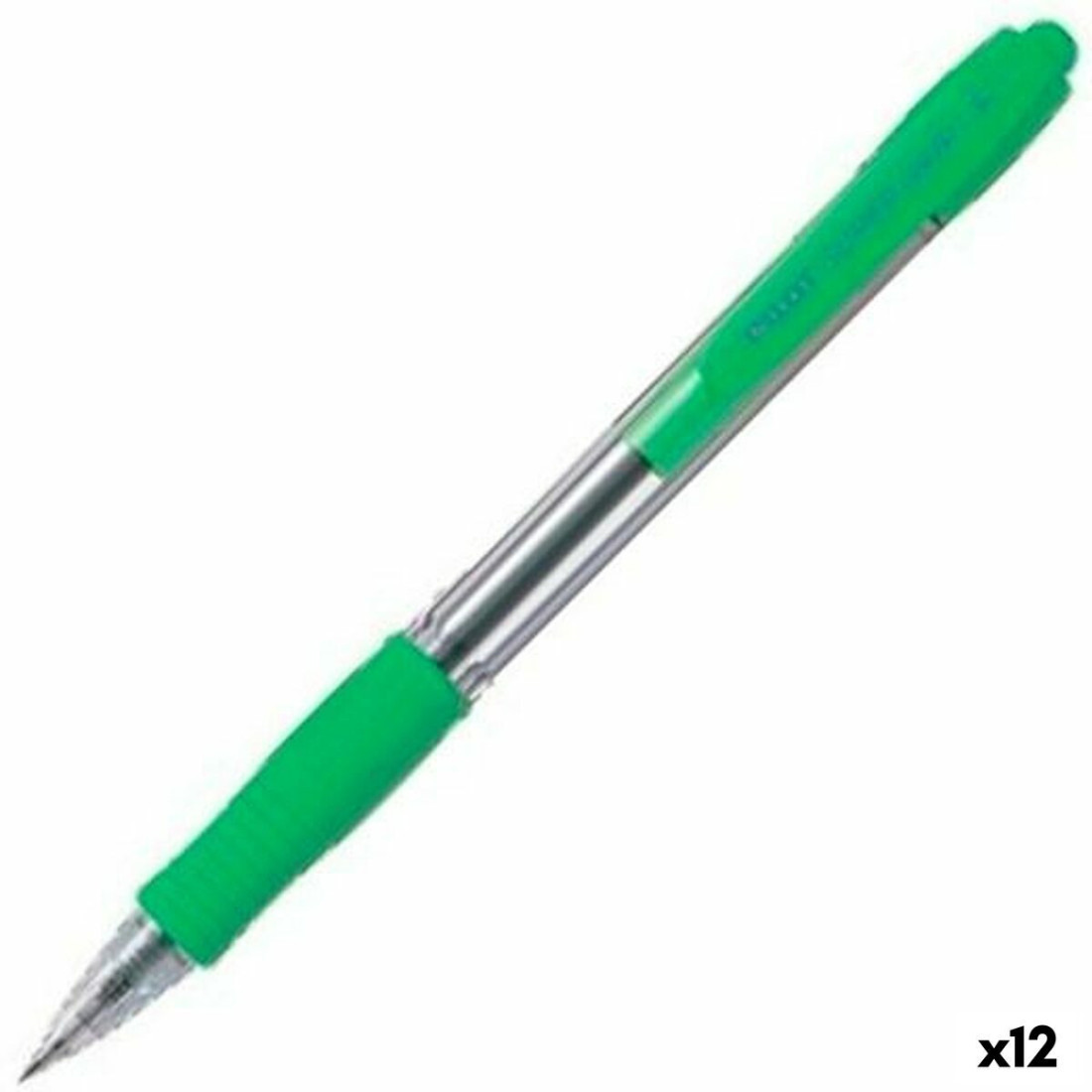 Karžygio Ženklas Pilot Supergrip Šviesiai žalia 0,4 mm (12 vnt.)