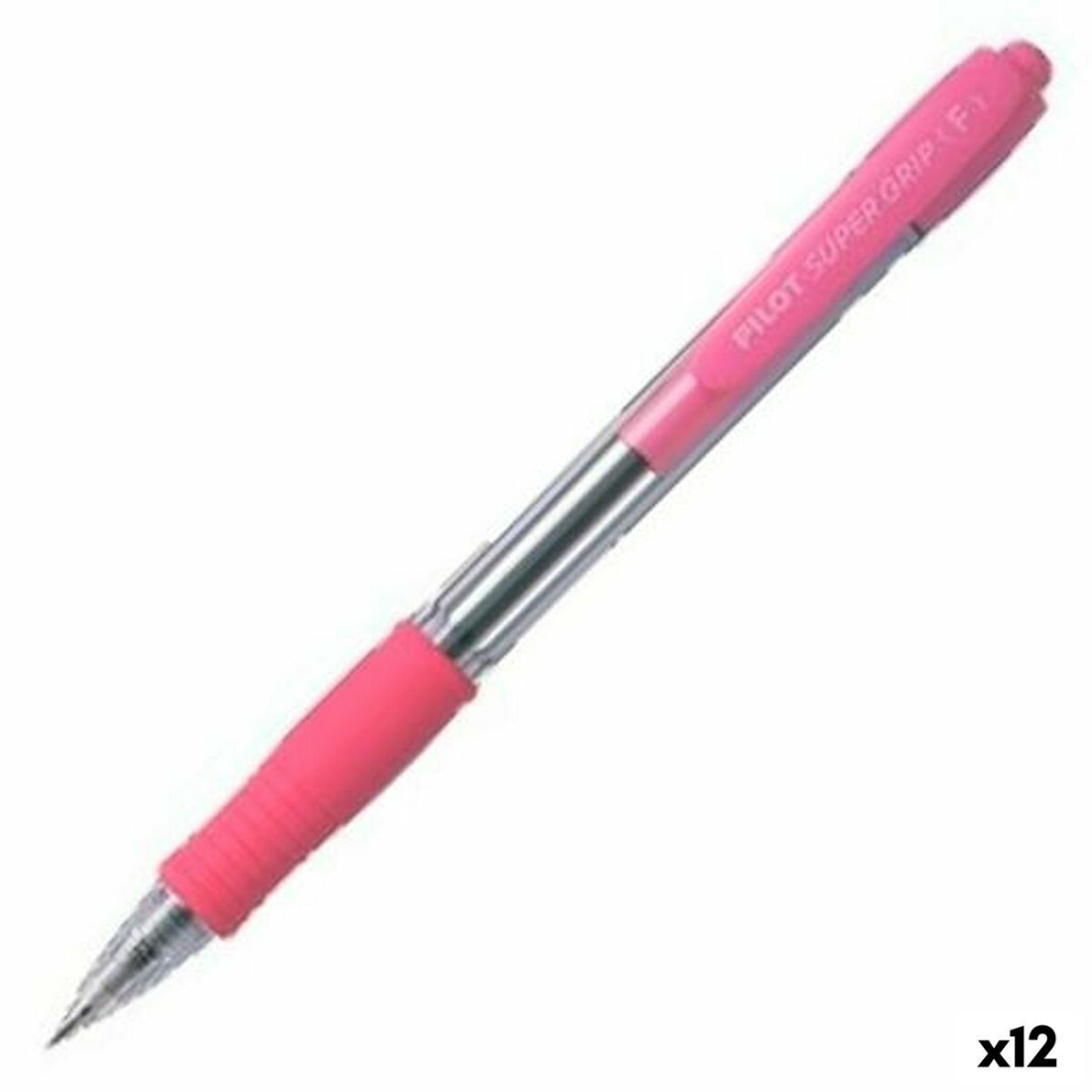 Karžygio Ženklas Pilot Supergrip Rožinė 0,4 mm (12 vnt.)