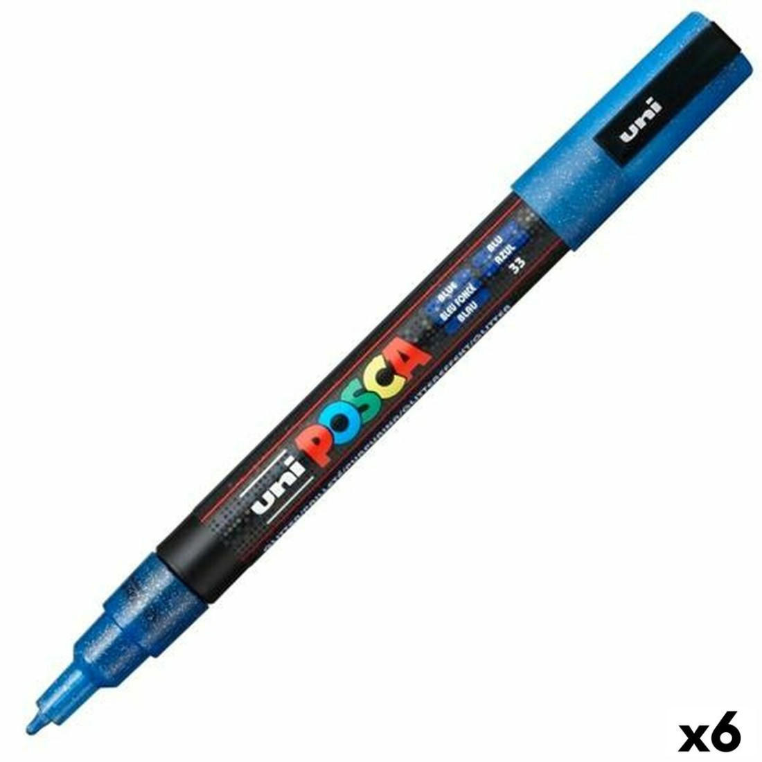 Markeris POSCA PC-3ML Mėlyna (6 vnt.)