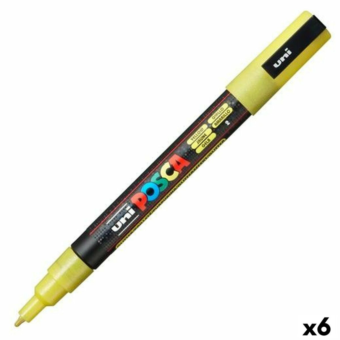 Markeris POSCA PC-3ML Geltona (6 vnt.)