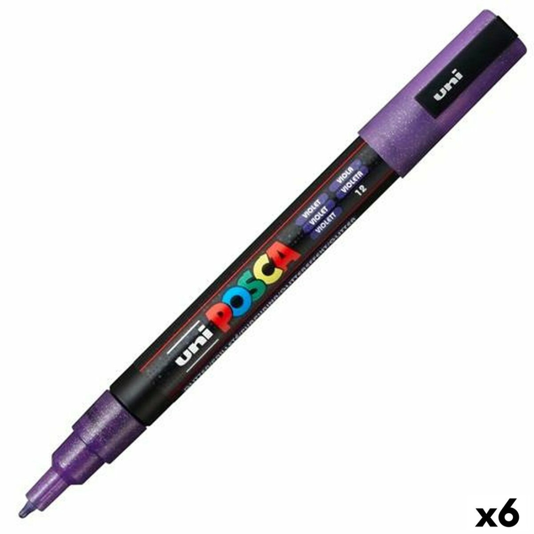 Markeris POSCA PC-3ML Violetinė (6 vnt.)