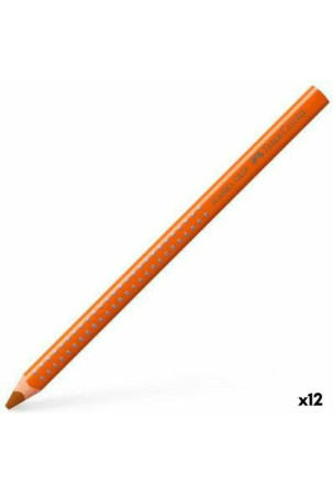 Spalvoti pieštukai Faber-Castell Jumpo Grip Ochra (12 vnt.)