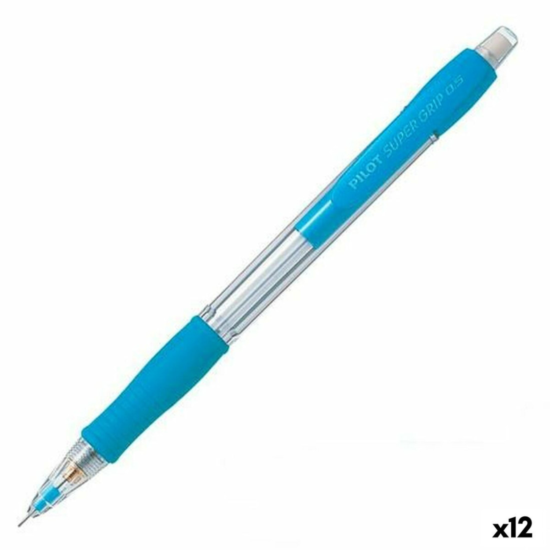 Pieštuko laikiklis Pilot Super Grip Mėlyna 0,5 mm (12 vnt.)