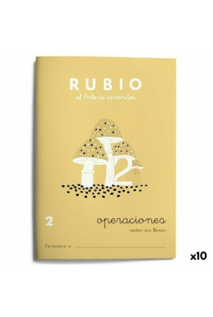 Matematikos pratybų sąsiuvinis Rubio Nº2 A5 Ispanų 20 Paklodės (10 vnt.)