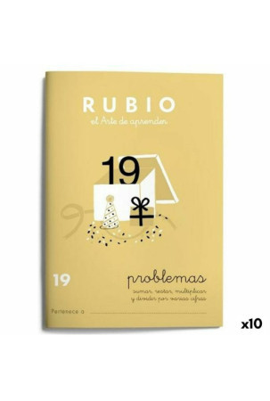 Matematikos pratybų sąsiuvinis Rubio Nº19 A5 Ispanų 20 Paklodės (10 vnt.)