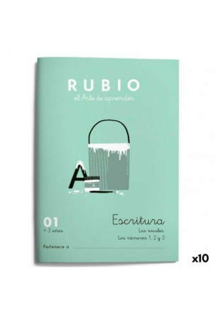 Writing and calligraphy notebook Rubio Nº01 A5 Ispanų 20 Paklodės (10 vnt.)