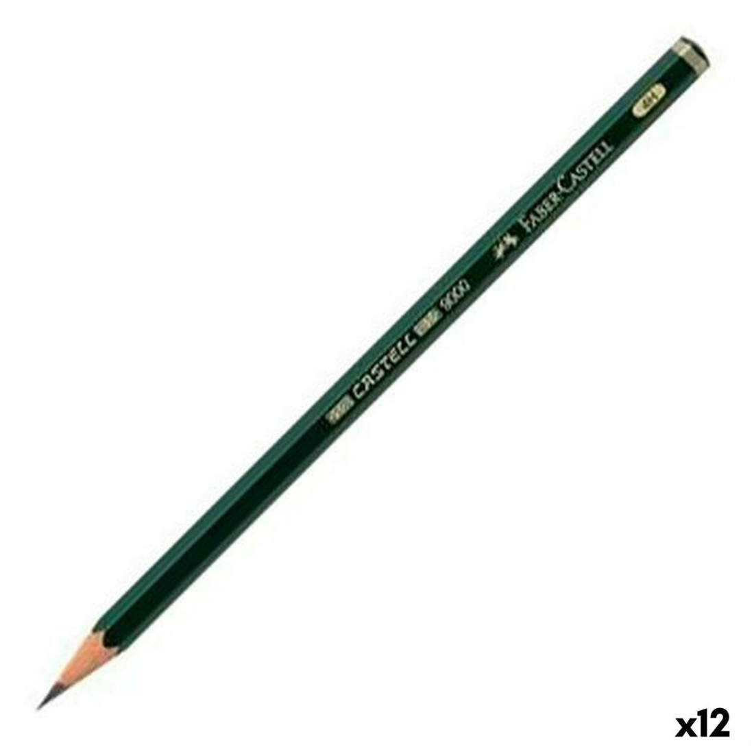 Pieštukas Faber-Castell 9000 Ekologiškas Šešiakampis 5H (12 vnt.)