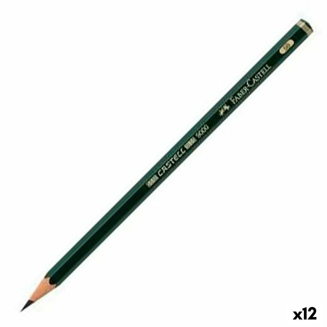 Pieštukas Faber-Castell 9000 Ekologiškas Šešiakampis 5B (12 vnt.)