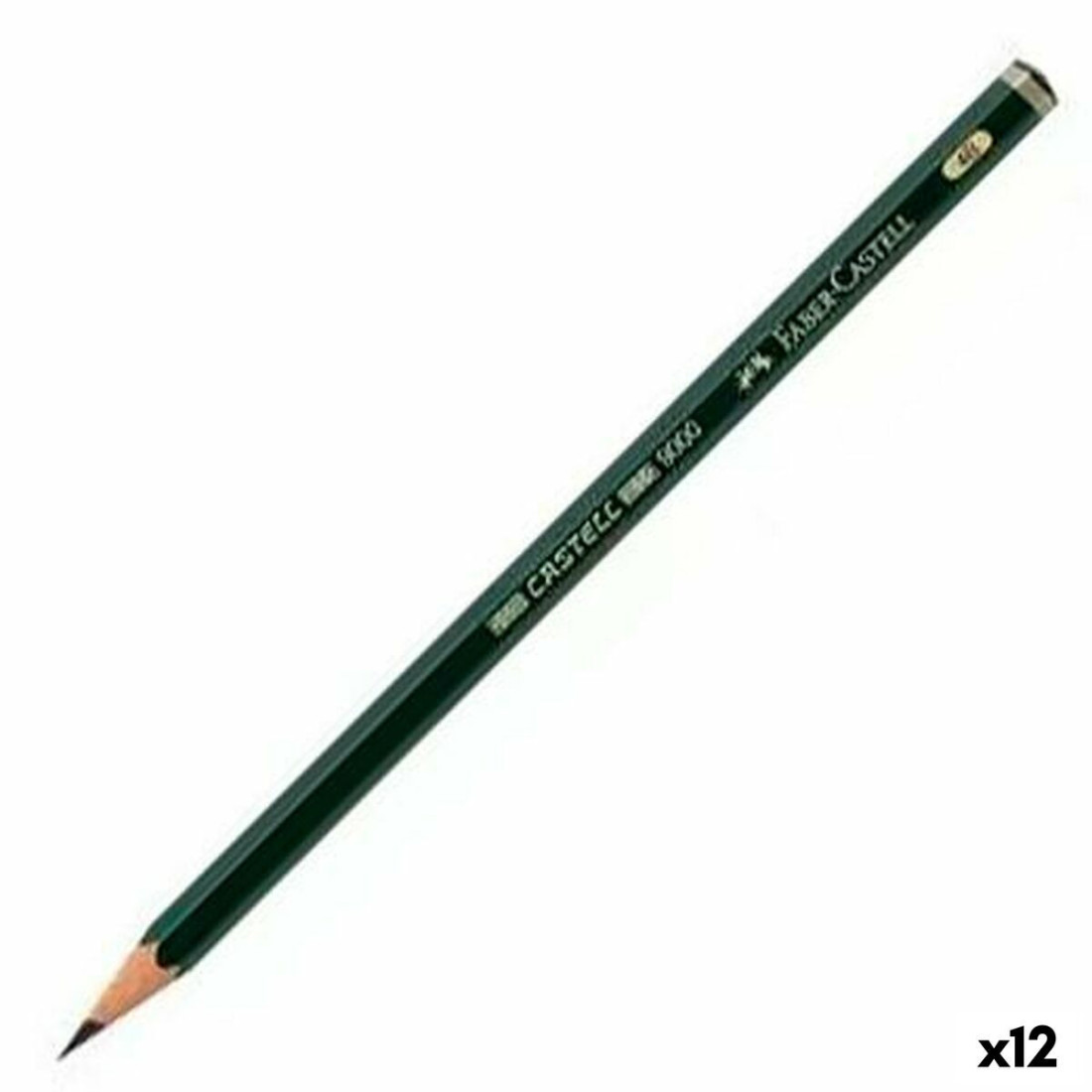 Pieštukas Faber-Castell 9000 Ekologiškas Šešiakampis 4B (12 vnt.)