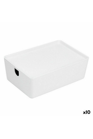 Organizacinę sudedama dėžė Confortime Su dangteliu 26 x 17,5 x 8,5 cm (10 vnt.)