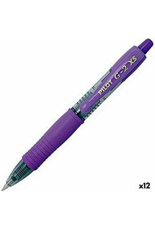 Karžygio Ženklas Roller Pilot G-2 XS Retractabil Violetinė 0,4 mm (12 vnt.)