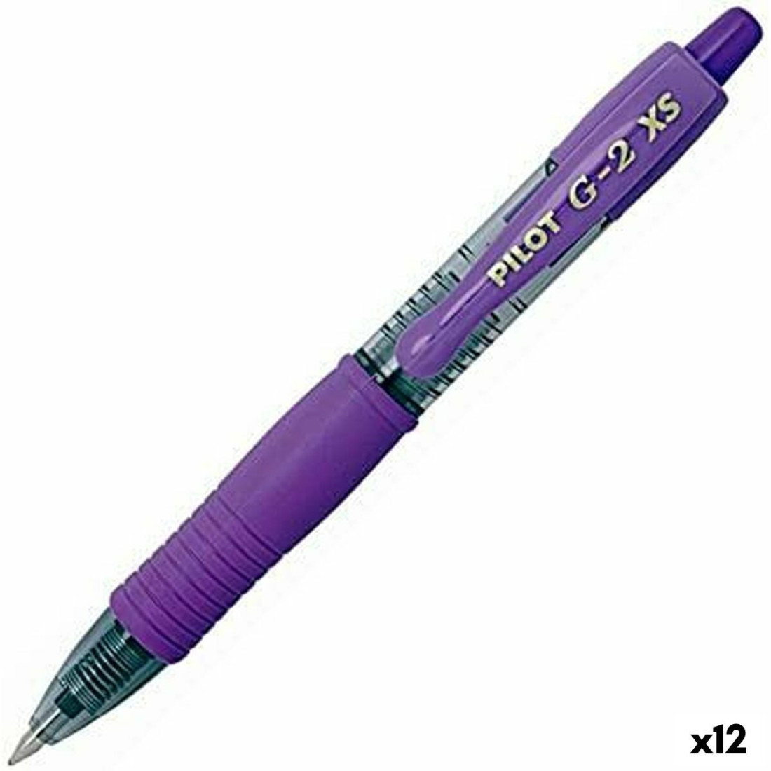 Karžygio Ženklas Roller Pilot G-2 XS Retractabil Violetinė 0,4 mm (12 vnt.)