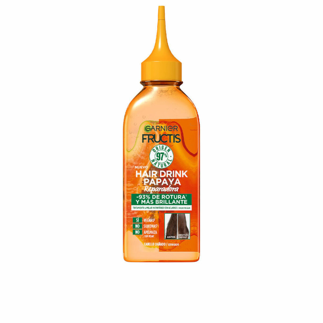 Atkuriantis kondicionierius Garnier Fructis Hair Drink Skystis Papajos (200 ml)