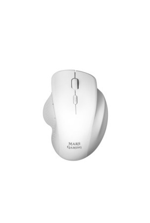 Pelė Mars Gaming MMWERGO Ratón Inalámbrico Ergonómico Blanco 3200 DPI