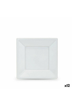 Daugkartinio naudojimo plokščių rinkinys Algon Balta Plastmasinis 18 x 18 x 1,5 cm (24 vnt.)