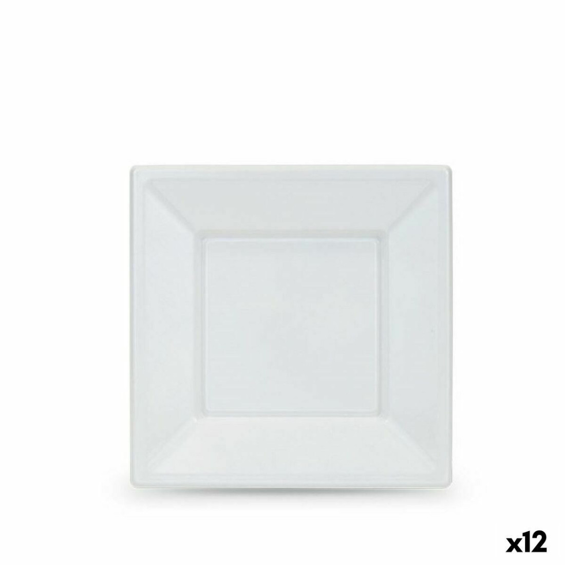 Daugkartinio naudojimo plokščių rinkinys Algon Balta Plastmasinis 18 x 18 x 1,5 cm (24 vnt.)