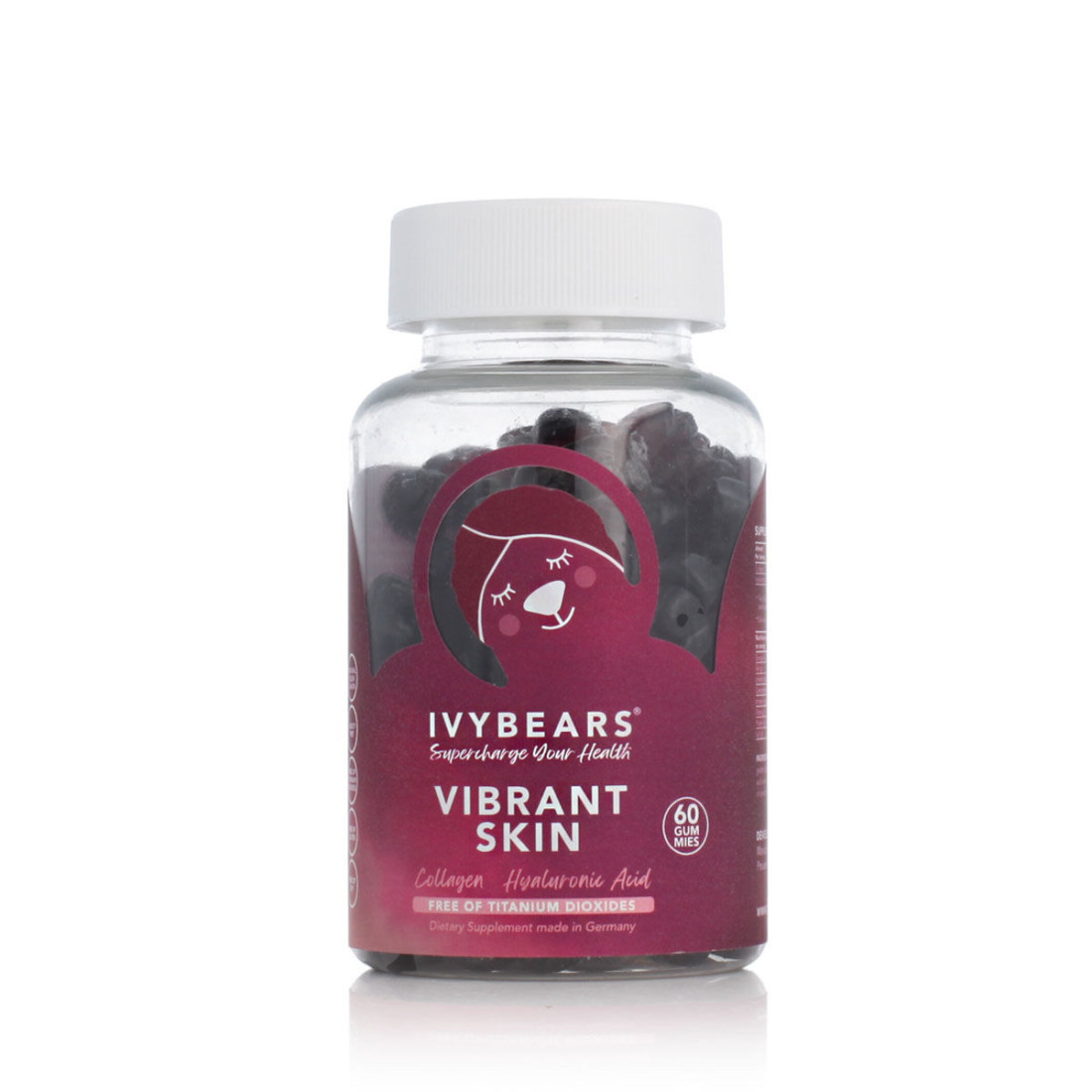 Papildai ir vitaminai Ivybears Vibrant Skin (60 Guminukai)