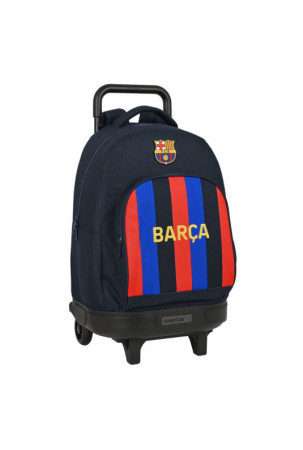 Mokyklinė kuprinė su ratukais F.C. Barcelona Kaštoninė Tamsiai mėlyna 33 X 45 X 22 cm