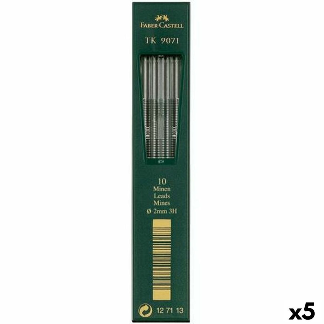 Pieštuko švino pakeitimas Faber-Castell 2 mm (5 vnt.)