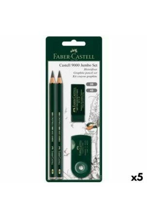 Pieštukų rinkinys Faber-Castell Juoda (5 vnt.)