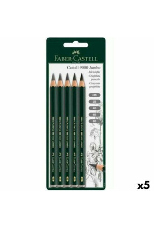 Pieštukų rinkinys Faber-Castell Šešiakampis 2B 4B 6B 8B (5 vnt.)