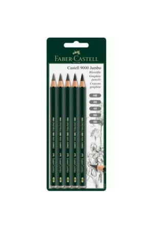 Pieštukų rinkinys Faber-Castell Šešiakampis 2B 4B 6B 8B (5 vnt.)