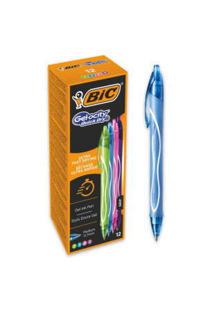 Gelio rašiklis Bic Gel-Ocity Quick Dry 4 Colours 0,3 mm 12 Dalys