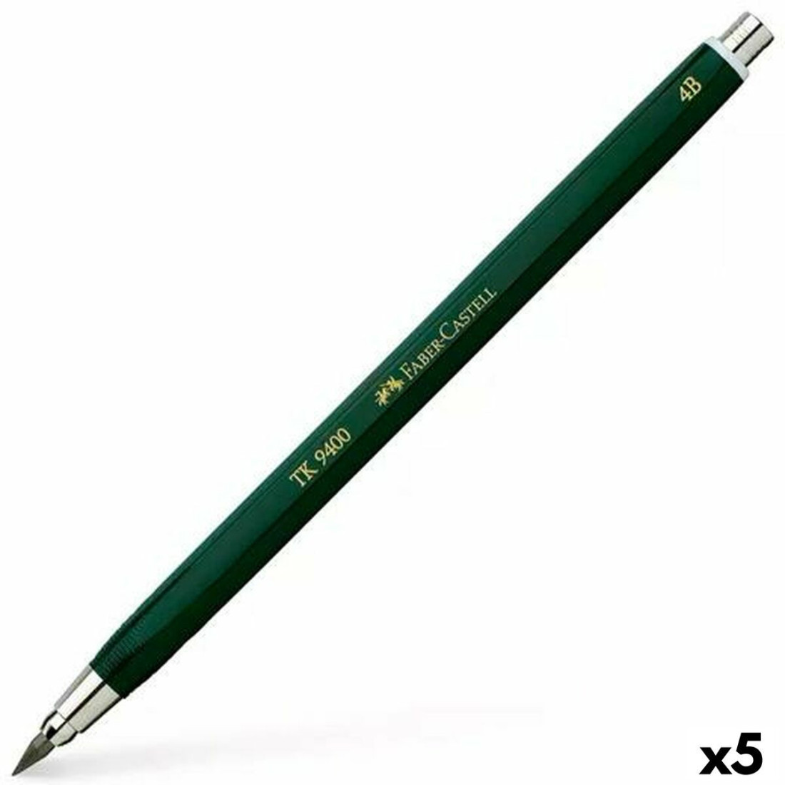 Pieštuko laikiklis Faber-Castell Tk 9400 3 Žalia (5 vnt.)