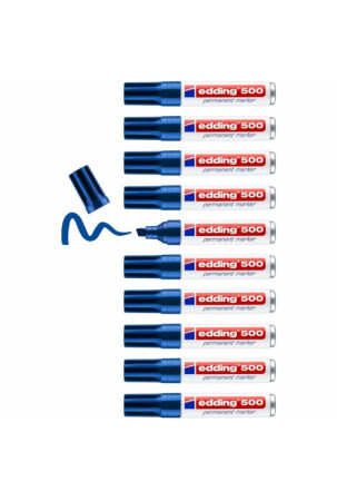Nuolatinis žymeklis Edding 500 Mėlyna (10 vnt.)