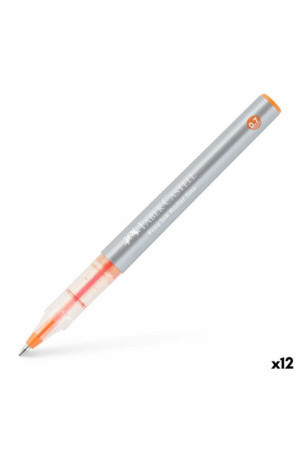 Rašiklis su skystu rašalu Faber-Castell Roller Free Ink Oranžinė 0,7 mm (12 vnt.)