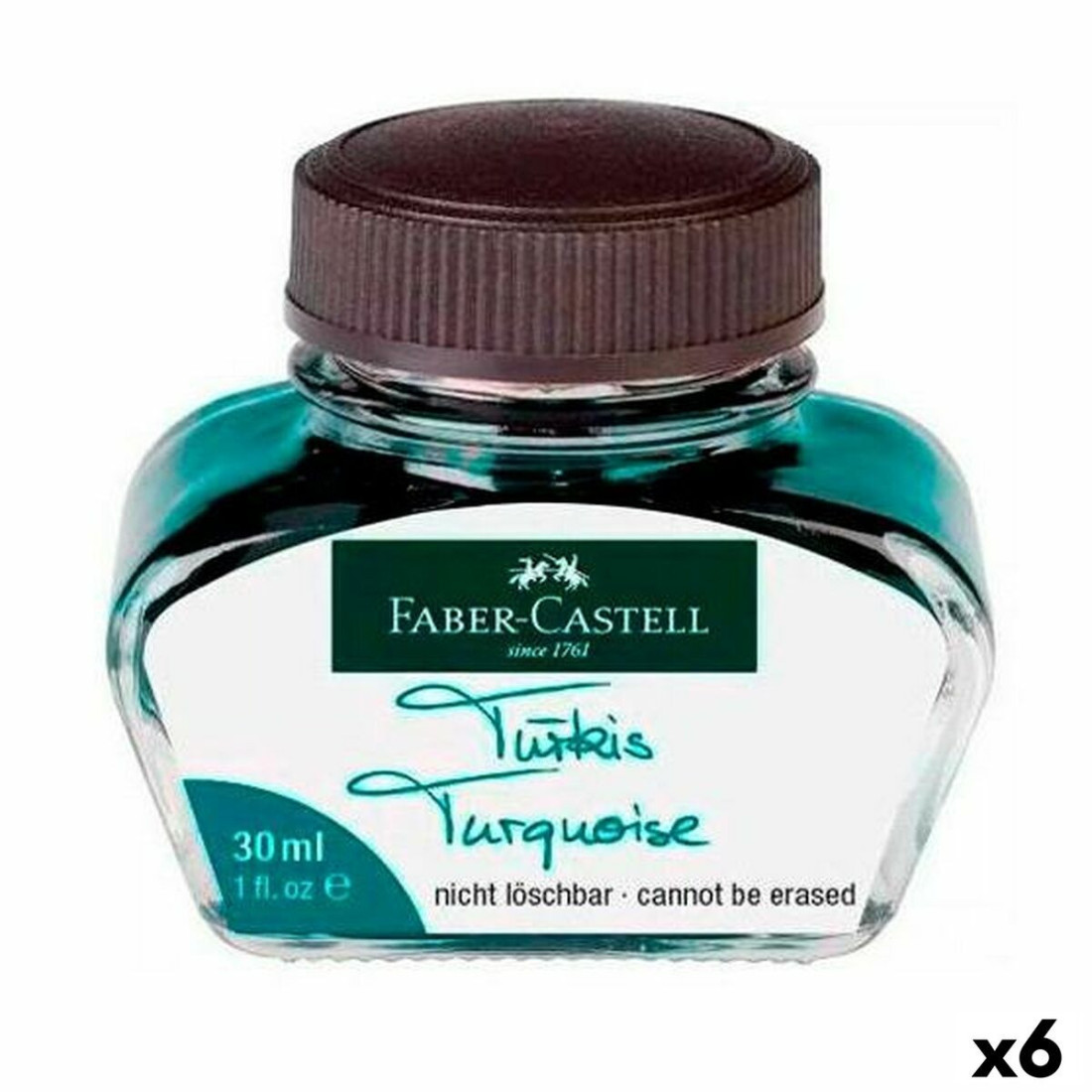 Rašalinė Faber-Castell Turkis 6 Dalys 30 ml