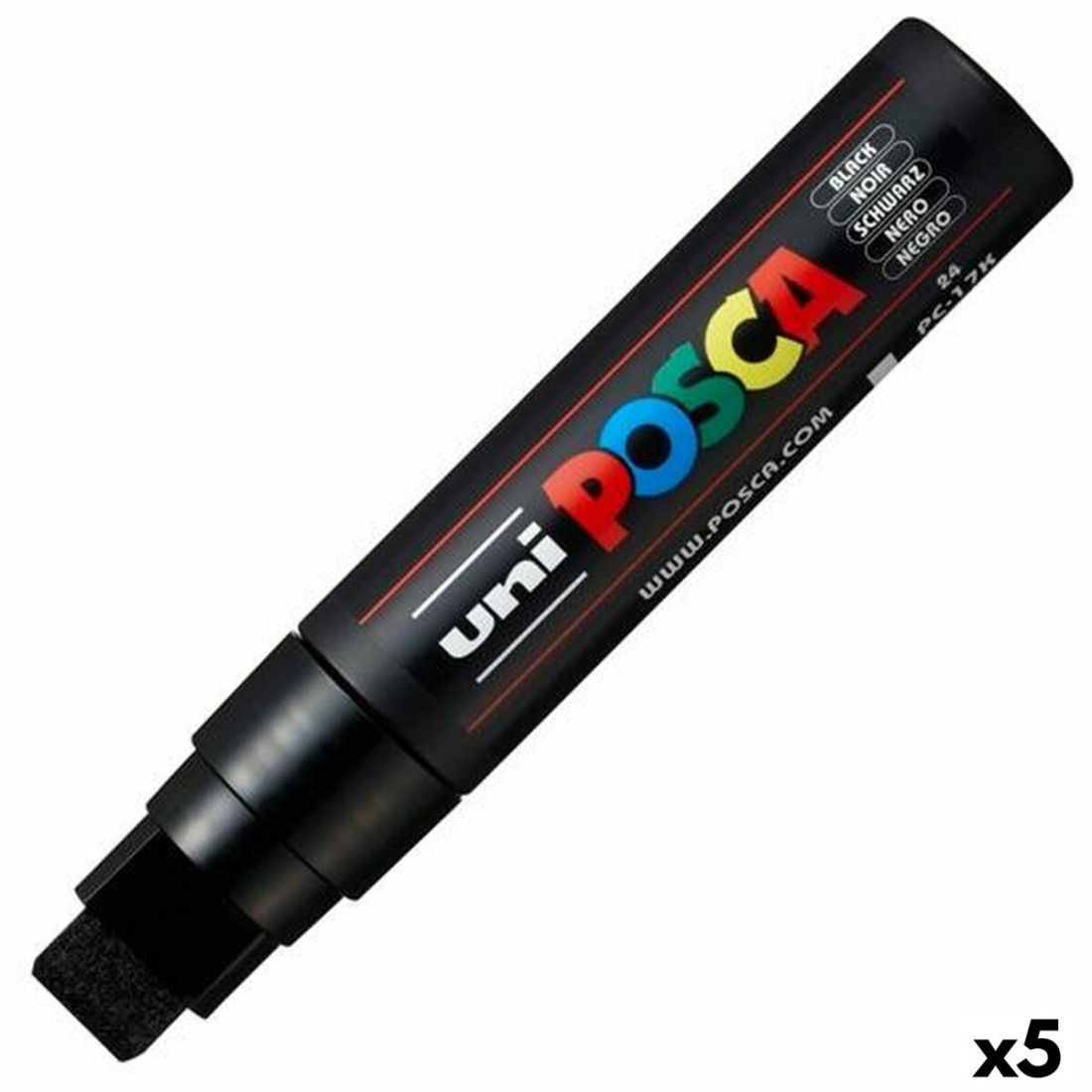 Fetras POSCA PC-17K Juoda (5 vnt.)