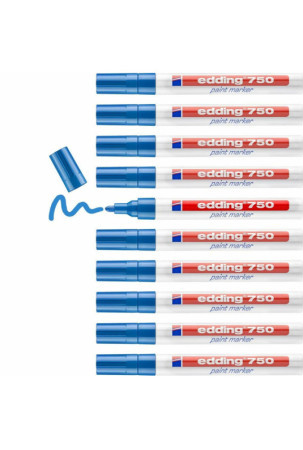 Nuolatinis žymeklis Edding 750 Mėlyna (10 vnt.)