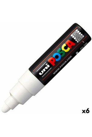 Fetras POSCA PC-7M Balta (6 vnt.)