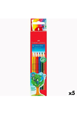 Akvareliniai spalvoti pieštukai Faber-Castell Spalvotas (5 vnt.)