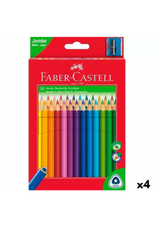 Spalvoti pieštukai Faber-Castell Spalvotas 4 Dalys