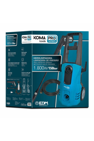 Vandens srovės plovimas Koma Tools 1800 W 150 bar