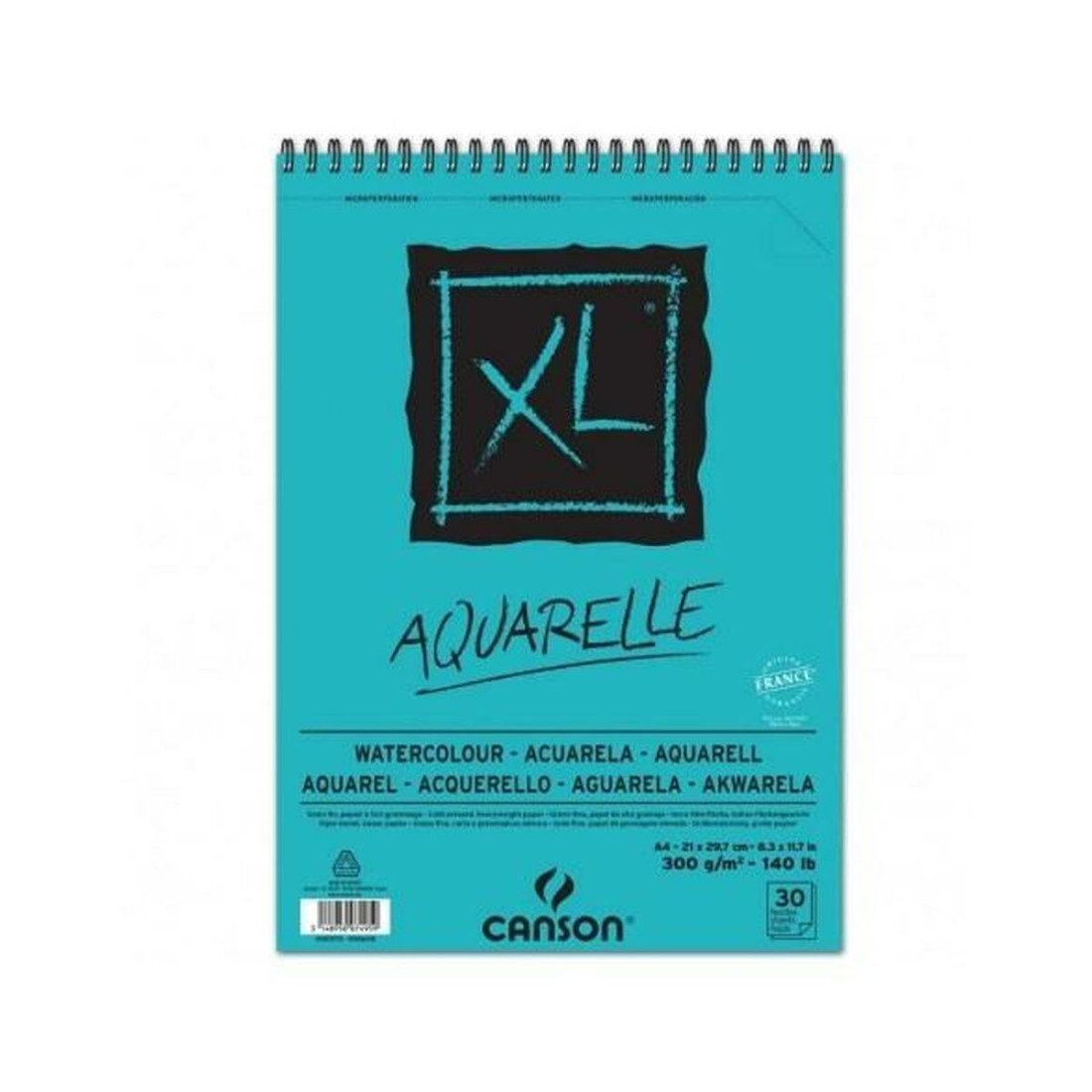 Akvarelės padėklas Canson Aquarelle XL 300 g/m² 210 x 297 mm