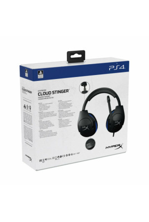 Žaidimų ausinės su mikrofonu Hyperx HyperX Cloud Stinger PS5-PS4 Juoda / Mėlyna Mėlyna Juoda