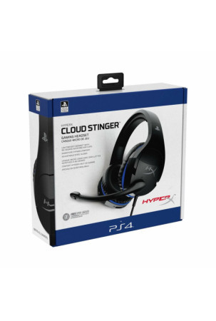 Žaidimų ausinės su mikrofonu Hyperx HyperX Cloud Stinger PS5-PS4 Juoda / Mėlyna Mėlyna Juoda