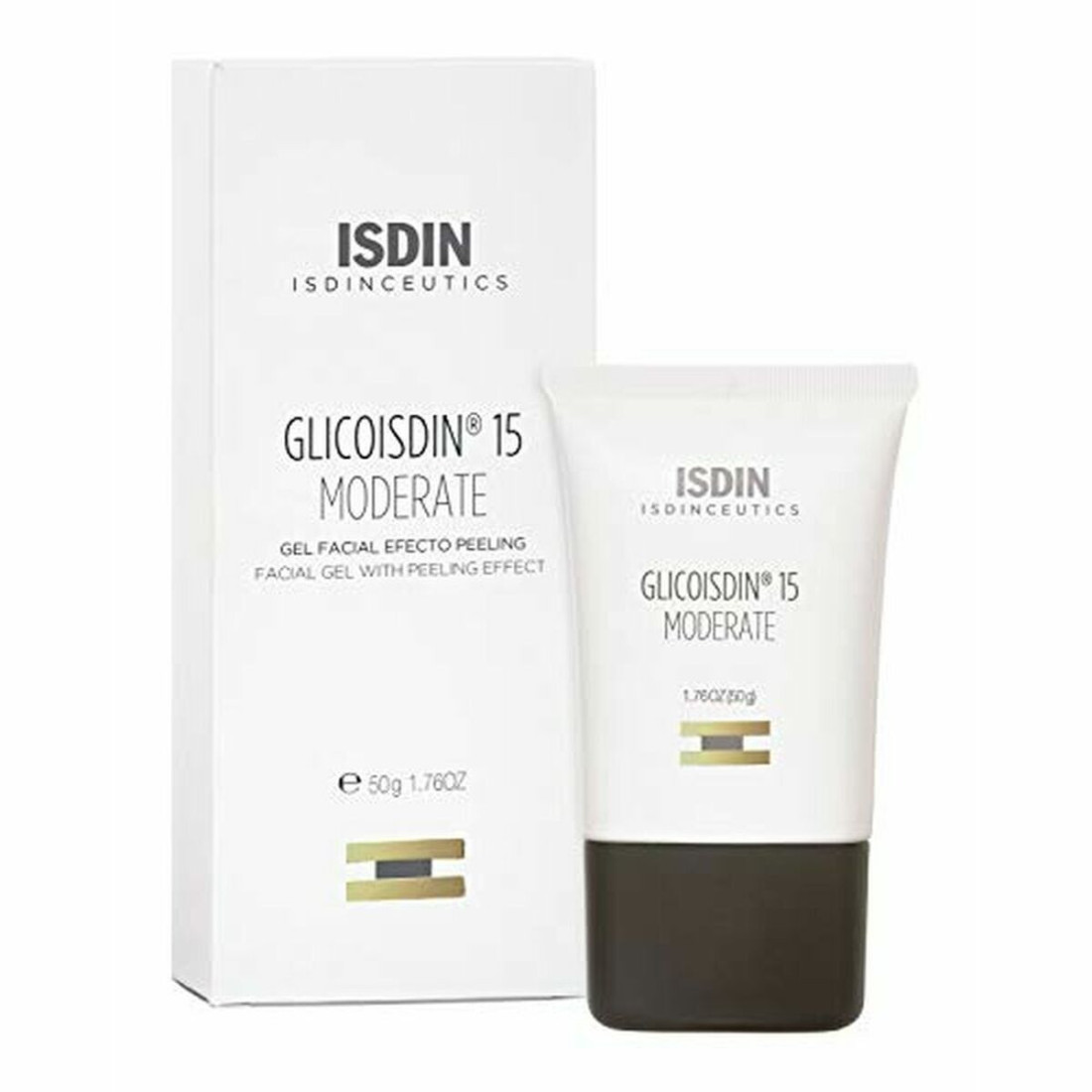 Veido valymo gelis Isdin Glicoisdin 15 Moderate (50 ml)