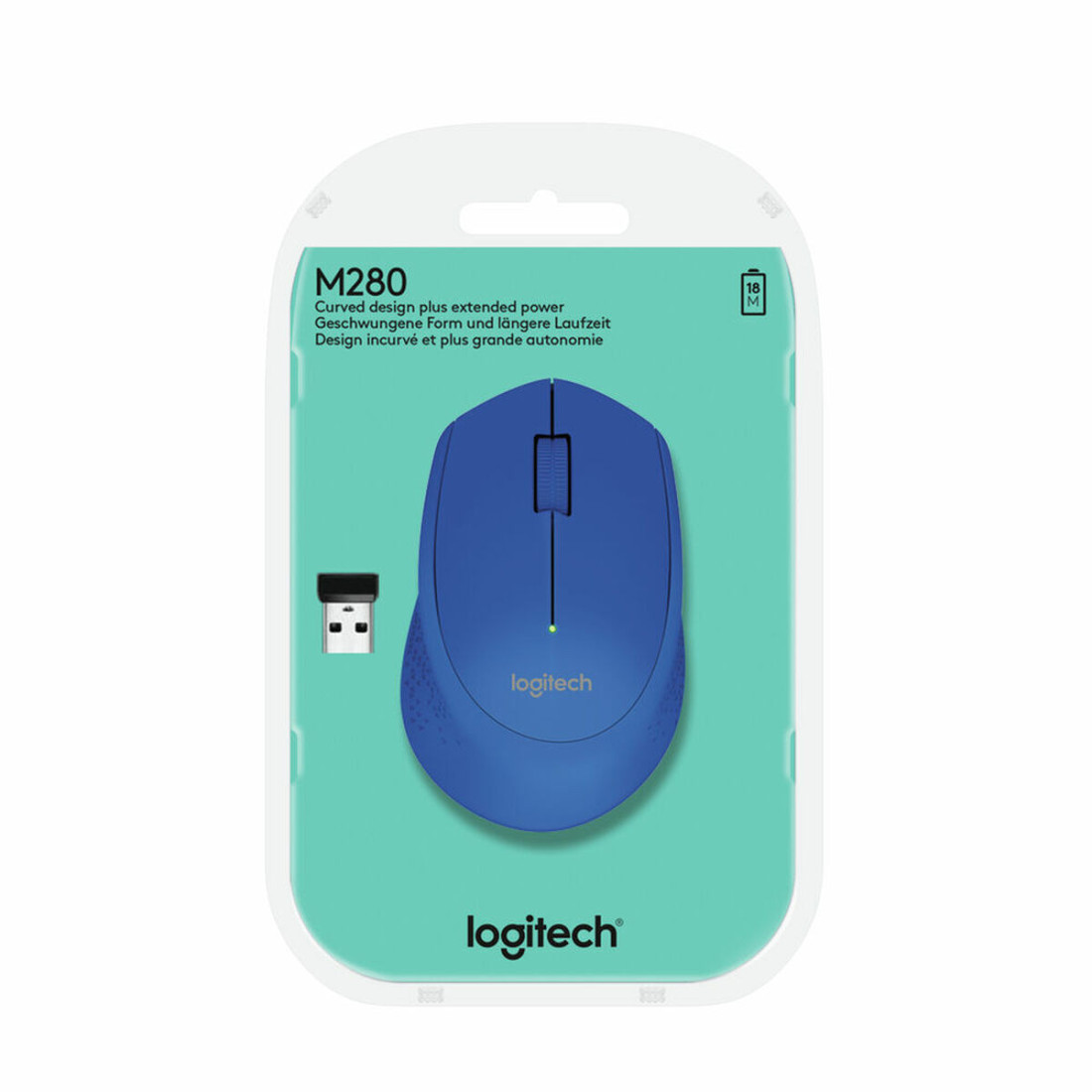 Belaidė pelė Logitech M280 Mėlyna