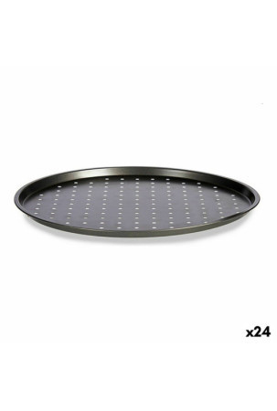 Orkaitės padėklas Pizza Pilka Anglies plienas 33 x 1 x 33 cm (24 vnt.)