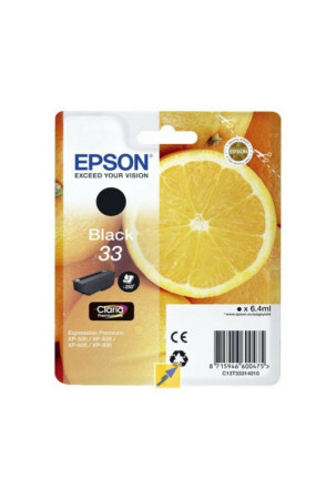 Originali rašalo kasetė Epson Singlepack Black 33XL Claria Premium Ink 12,2 ml Juoda