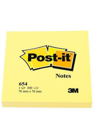 Lipnūs lapeliai Post-it CANARY YELLOW Geltona 7,6 x 7,6 cm 36 Vienetai 36 Dalys 76 x 76 mm