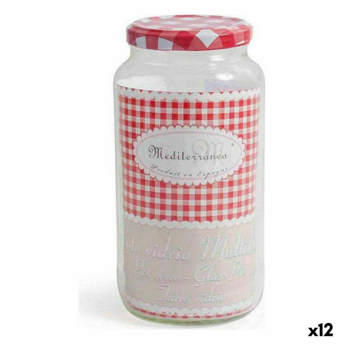 Stiklainis Mediterraneo  Daugkartinis naudojimas 935 ml stiklas (12 vnt.)