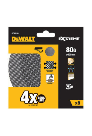 Šlifavimo diskai Dewalt dtm3103-qz Ø 125 mm 80 g 5 vnt.